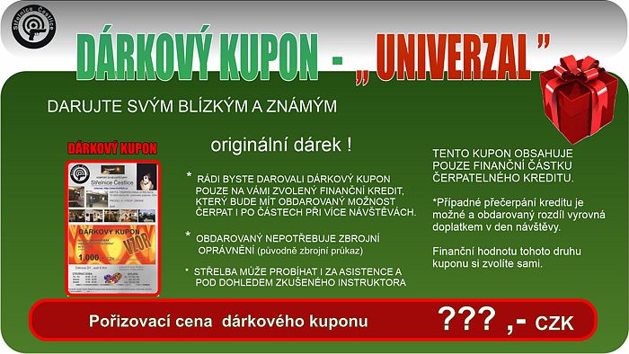 Dárkový kupon UNIVERZAL