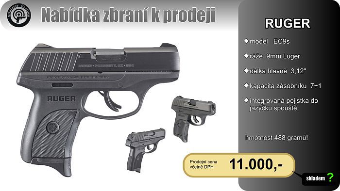 RUGER-EC9s-nové zboží