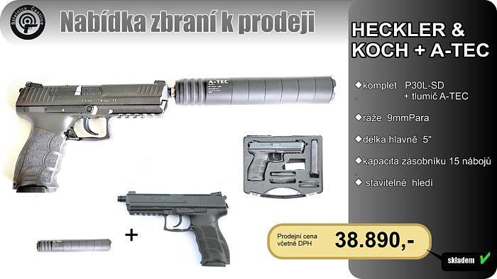 HK-P30L-SD-Adj s tlumičem-komplet